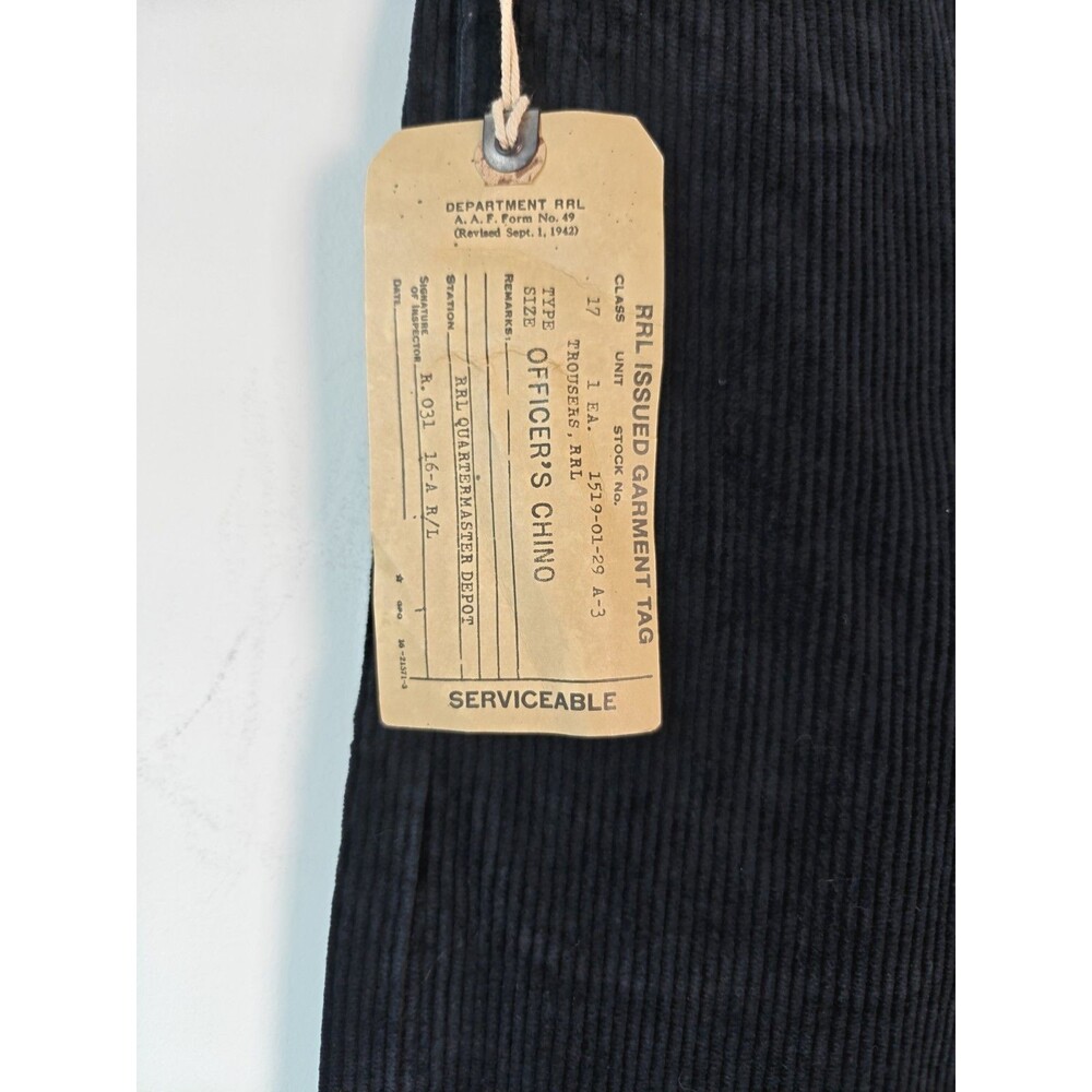 RRL Ralph Lauren Double RL Officers Chino Pants Mens 28x30 Straight Leg Trim USA